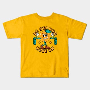 retro orange character Kids T-Shirt